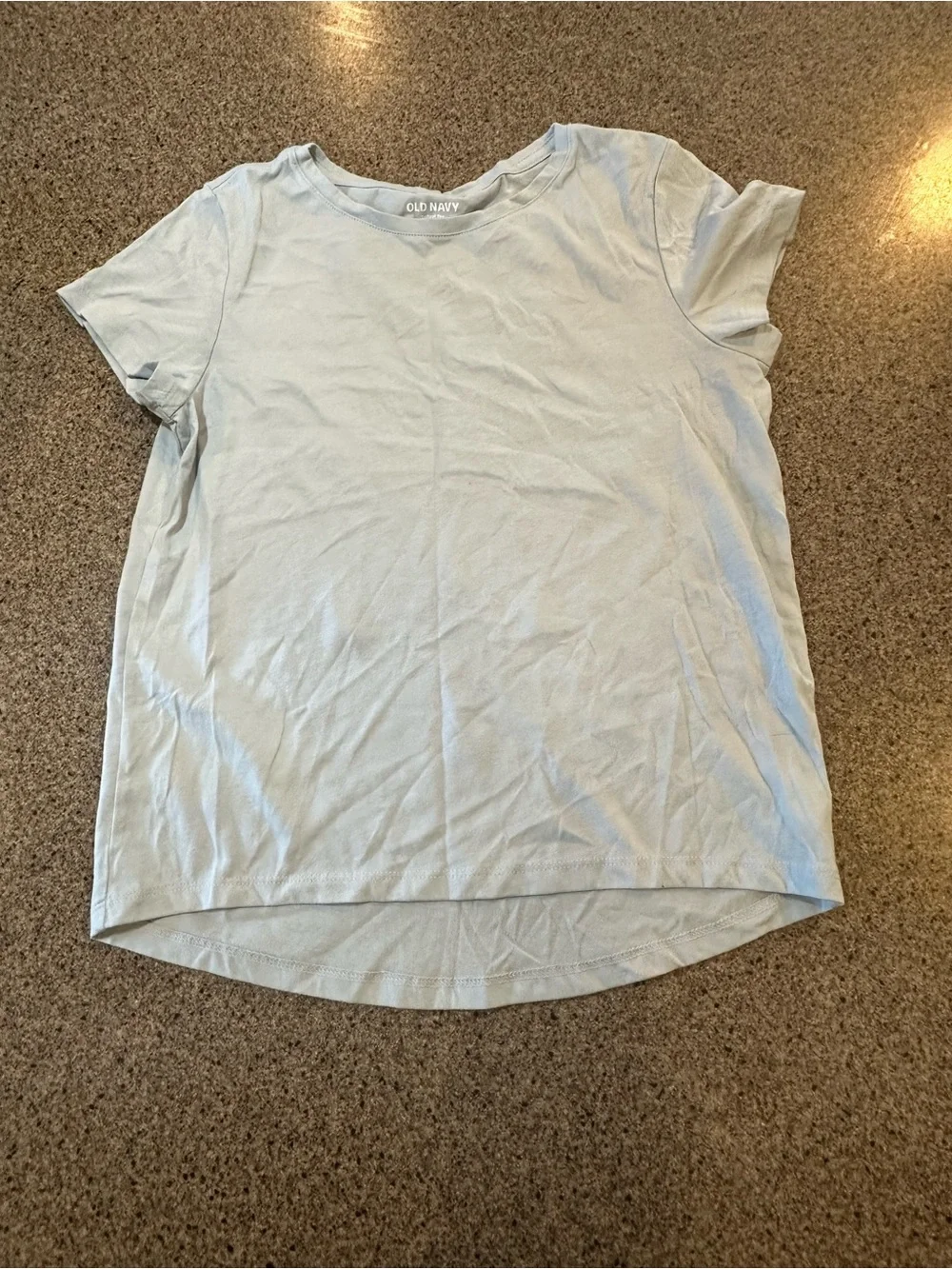 Old Navy Pale Blue Short Sleeve Crewneck Tee